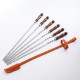 A set of skewers 670*12*3 mm in a leather quiver в Саратове
