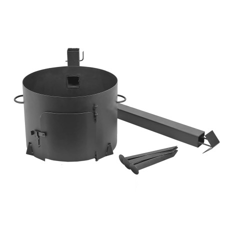 Stove with a diameter of 360 mm with a pipe for a cauldron of 12 liters в Саратове