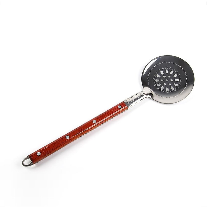 Skimmer stainless 40 cm with wooden handle в Саратове