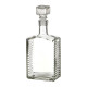 Бутылка (штоф) "Кристалл" стеклянная 0,5 литра с пробкой  в Саратове